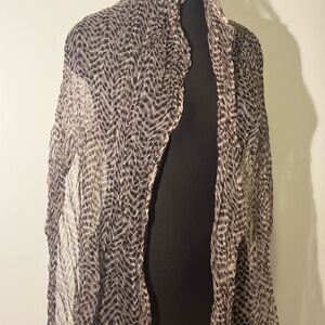 3 scarfs Chic Animal Print Sheer Shawl